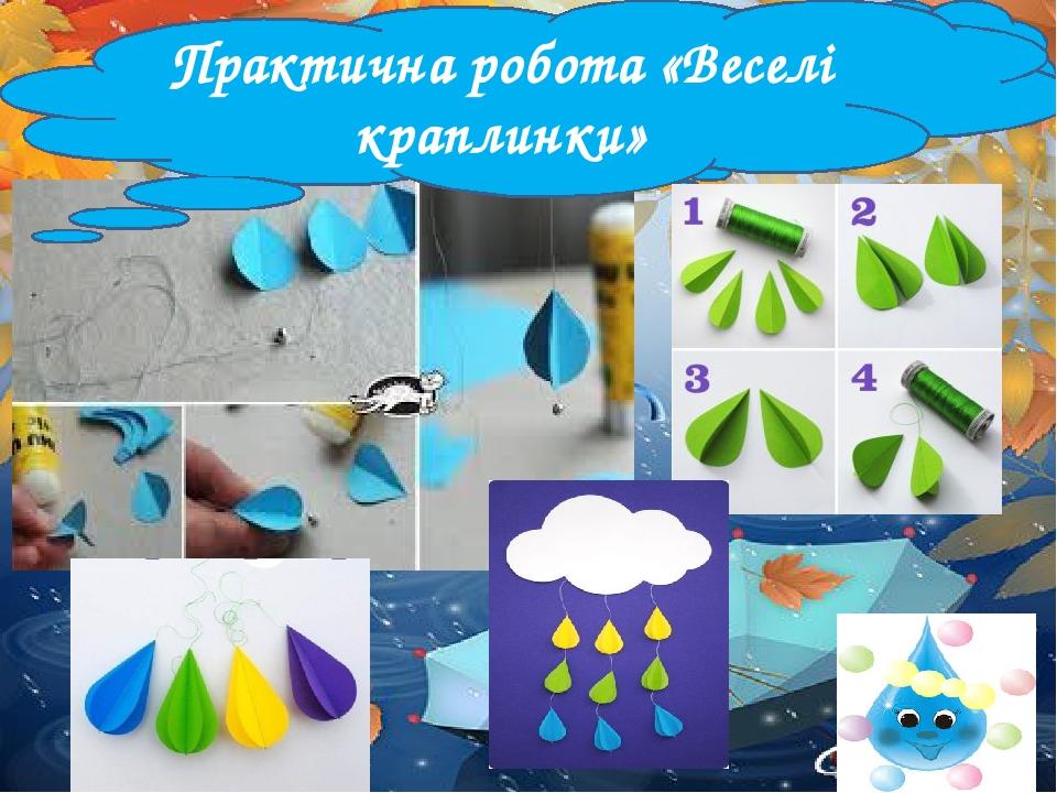Практична робота «Веселі краплинки»