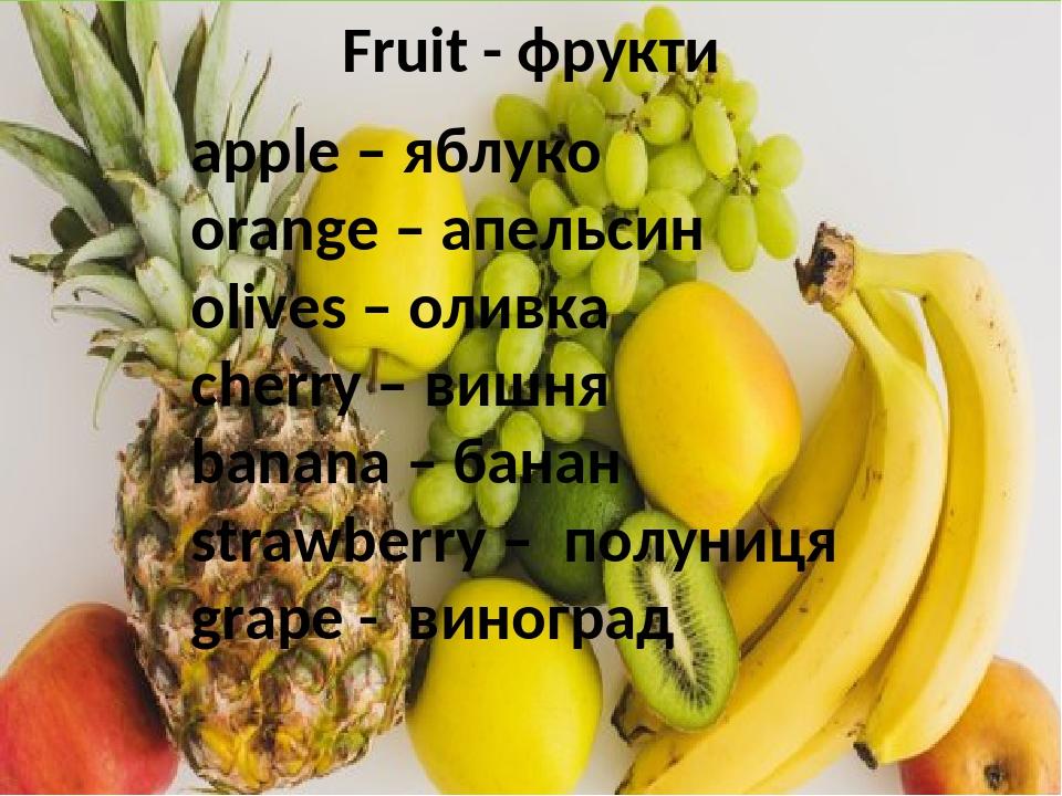 Презентація "Їжа та напої" | Презентація. Англійська мова