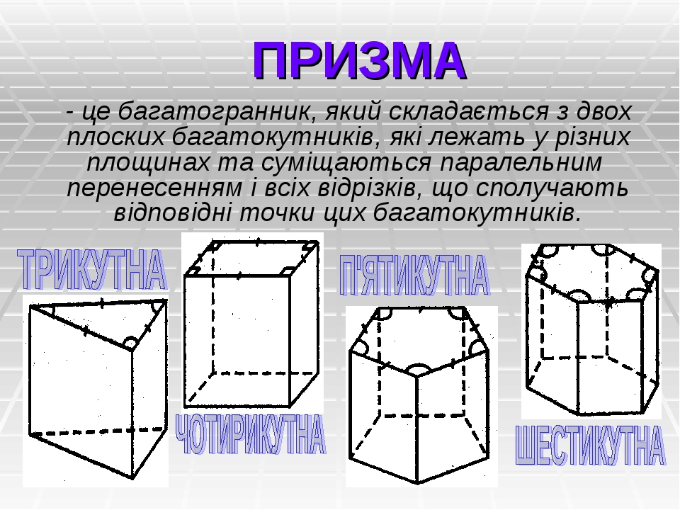 Проект на тему призма