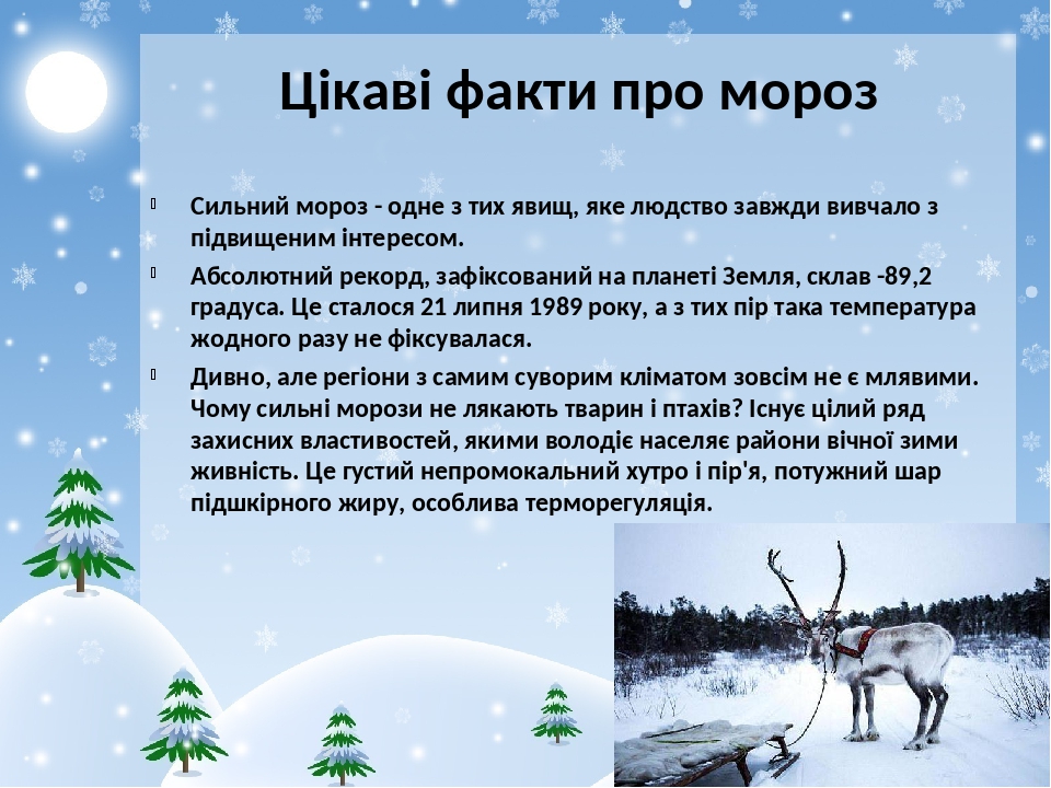 Презентація "Дітям про зиму"
