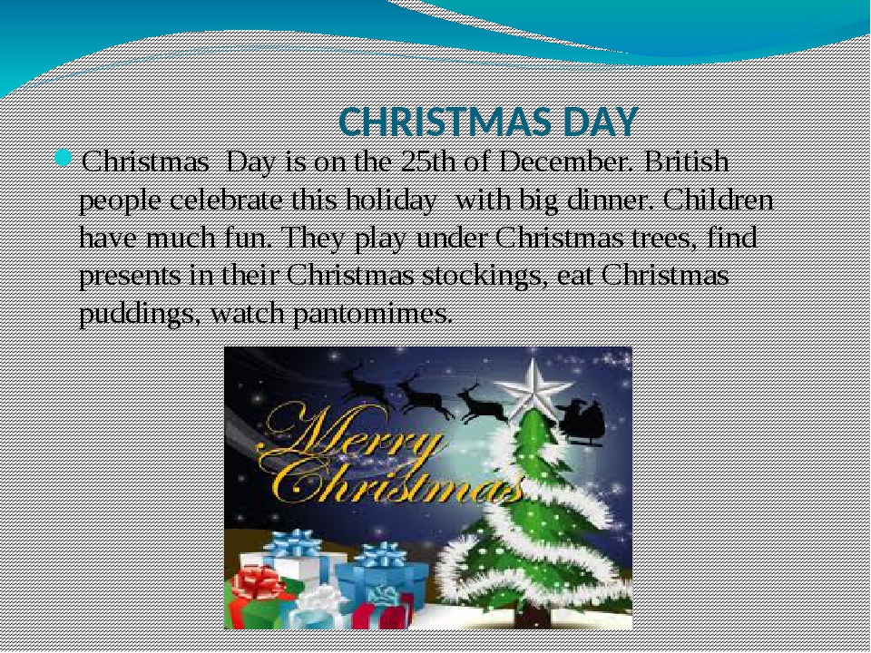 Презентація "Christmas traditions in the UK" для учнів 5 класу