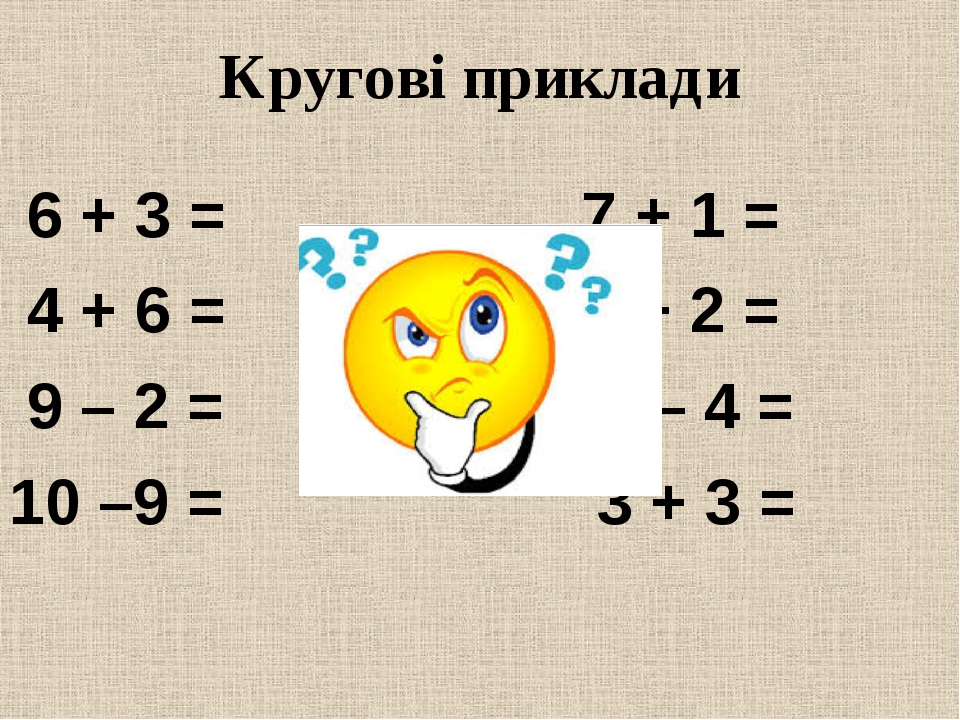 Математичні диктанти в межах 10.
