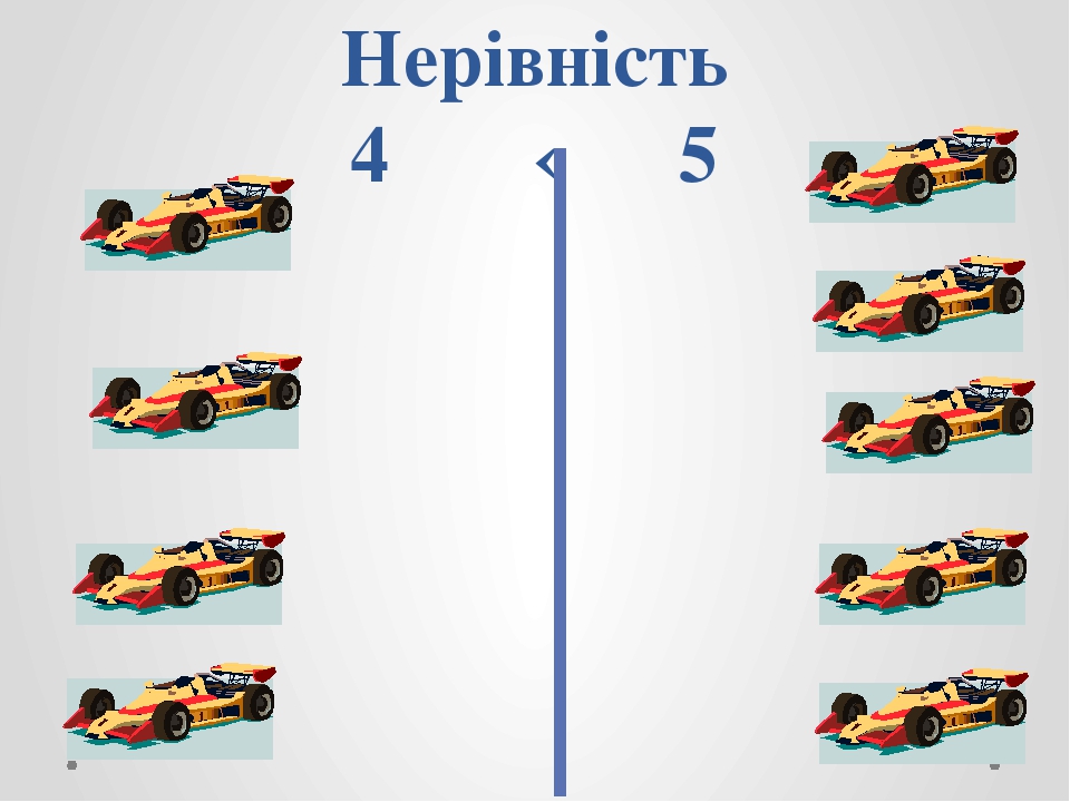 Нерівність 4 ‹ 5