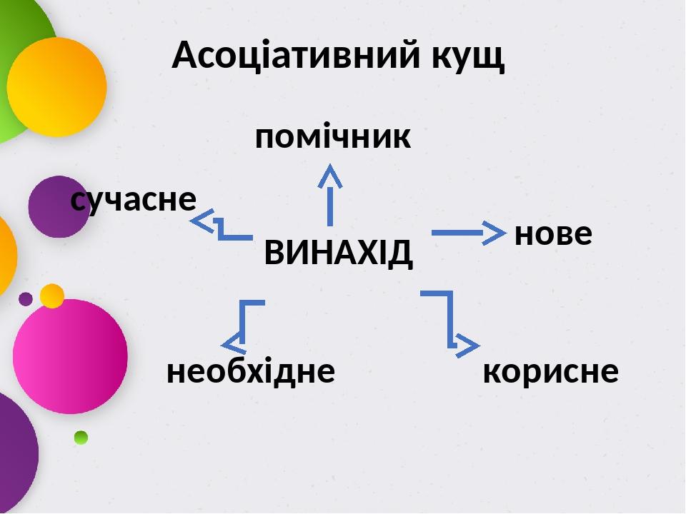 Асоціативний кущ ВИНАХІД корисне необхідне нове сучасне помічник