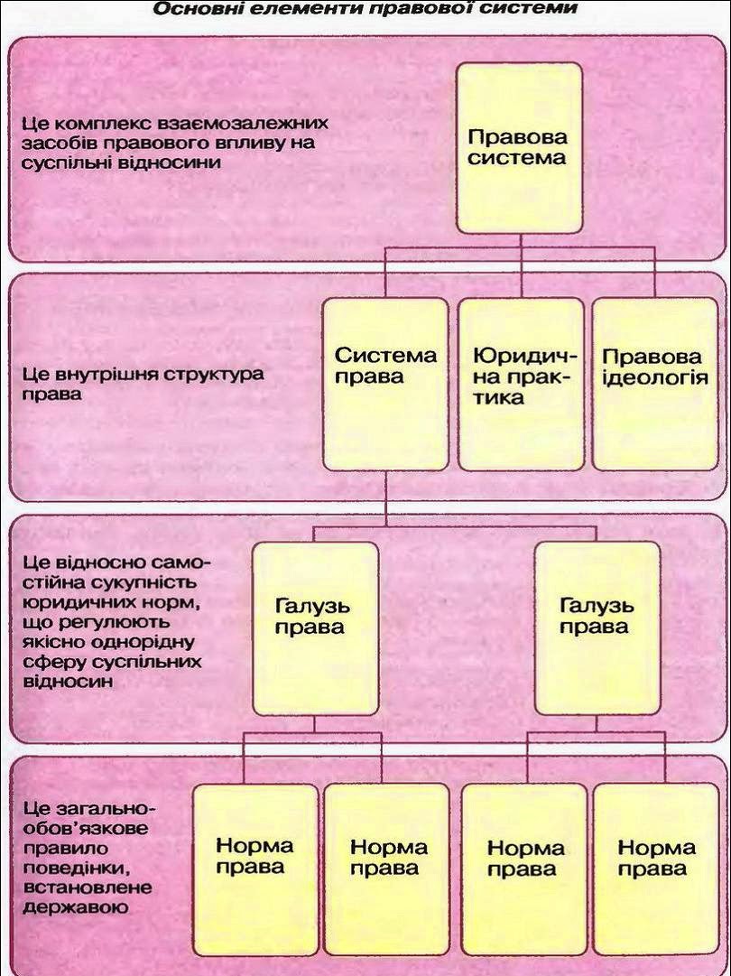 Нормы права как компонент системы права план