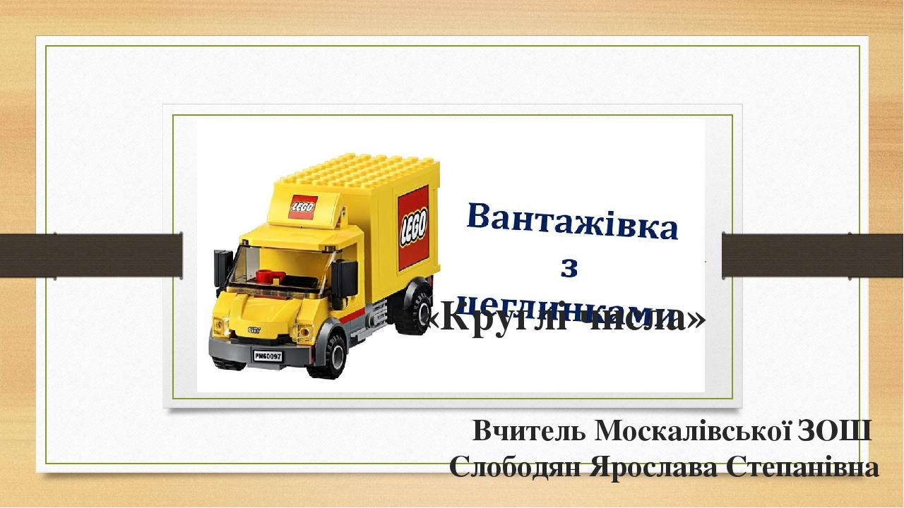 «Круглі числа» Вчитель Москалівської ЗОШ Слободян Ярослава Степанівна