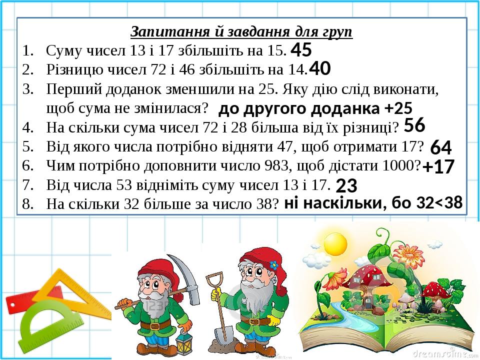 Презентація з математики для 5 класу на тему "Додавання і віднімання ...