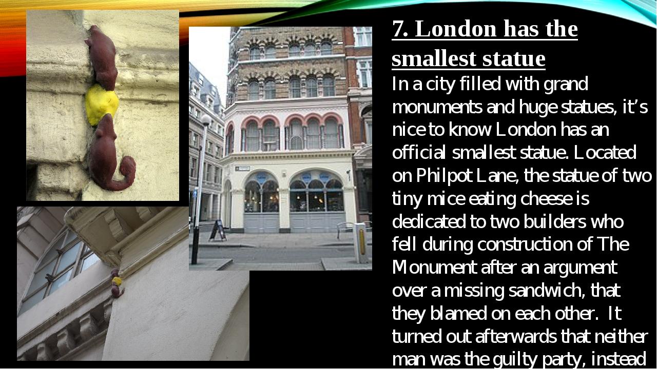 10 Interesting History Facts About London Презентація. Англійська мова