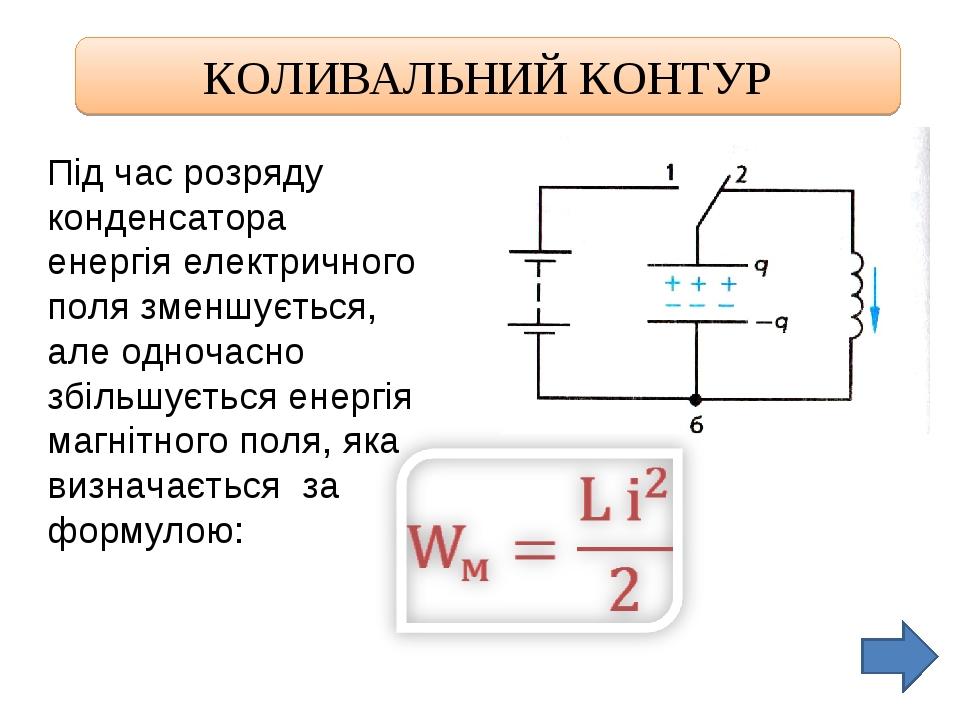 Энергия поля конденсатора формула