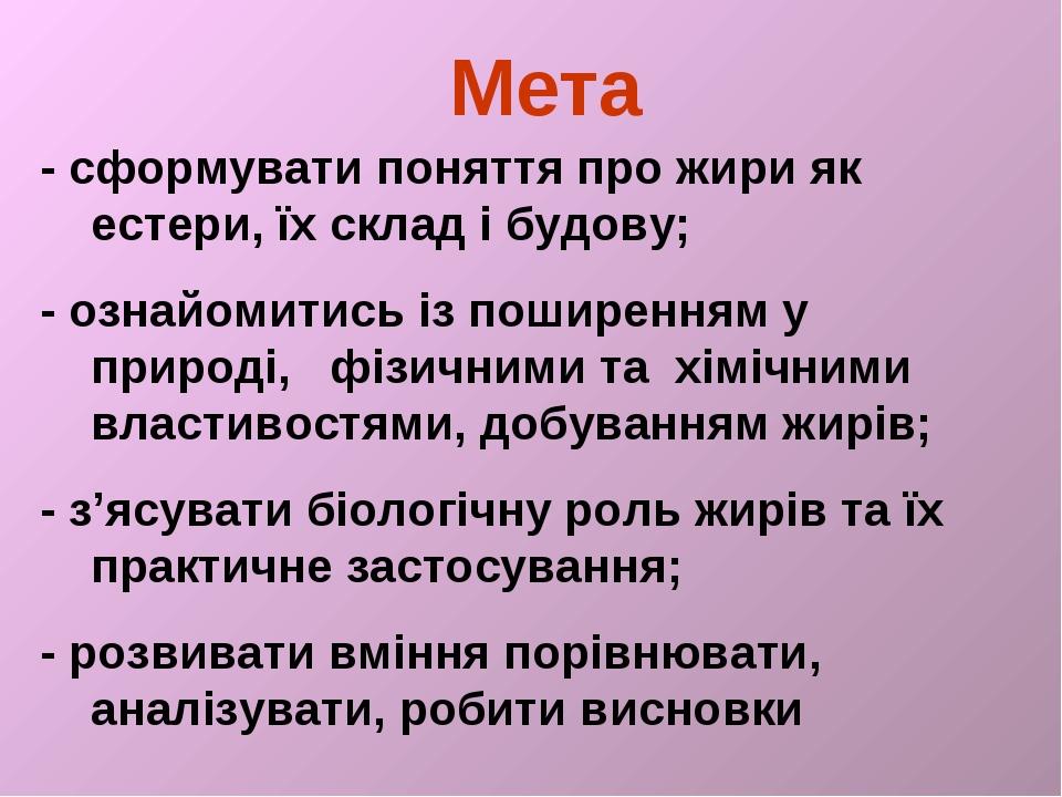 Prezentaciya Na Temu Zhiri Sklad Budova Molekul Poshirennya Vlastivosti Oderzhannya Biologichna Rol Ta Zastosuvannya