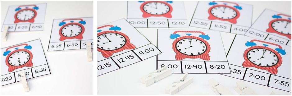 Time cards. Telling the time Cards. Cards to learn time. Electronic time Cards Printables.