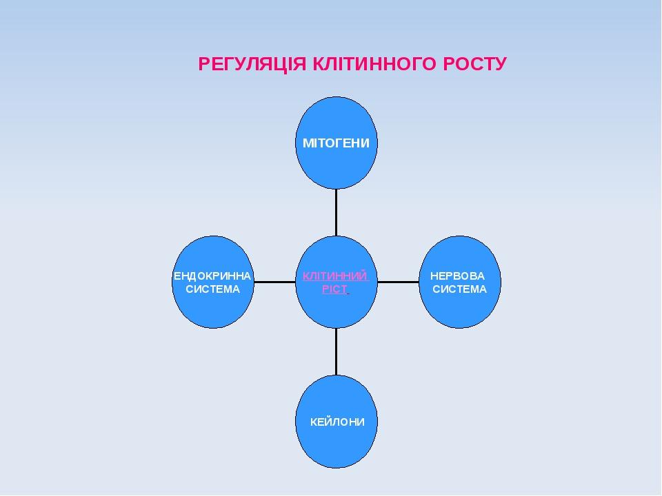РЕГУЛЯЦІЯ КЛІТИННОГО РОСТУ