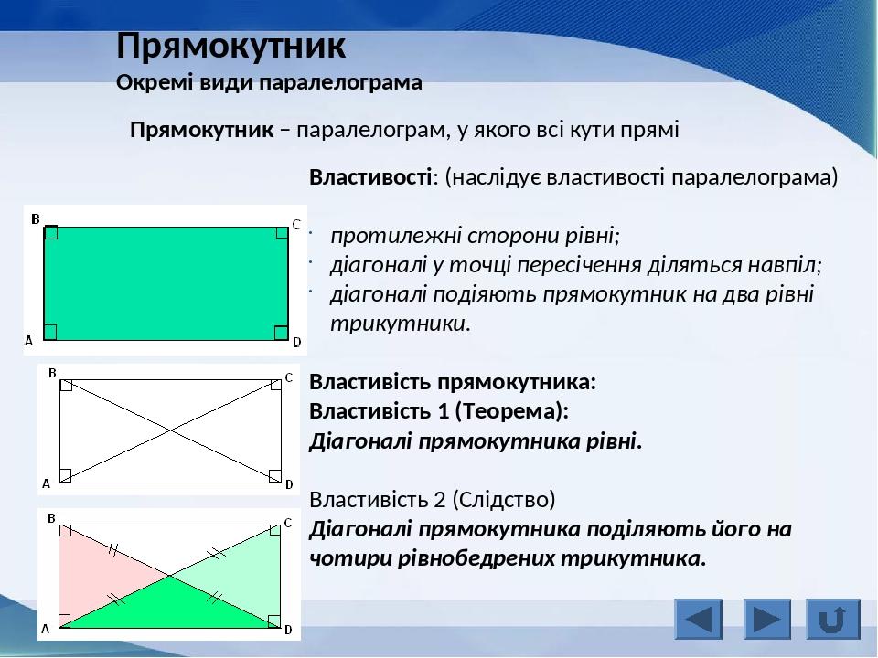 Презентація до уроку геометрії "Прямокутник, квадрат, трапеція - окремі ...