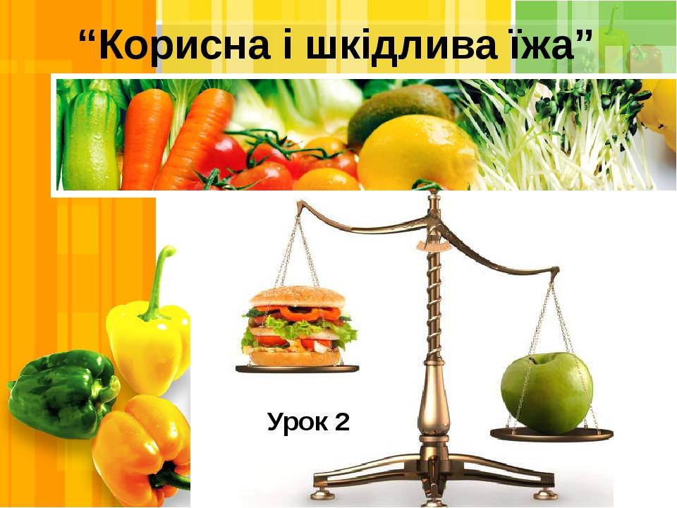 “Корисна і шкідлива їжа” Урок 2 L/O/G/O