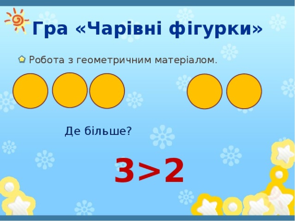 У "скарбничку" вчителя. Порівняння чисел. 1 клас.