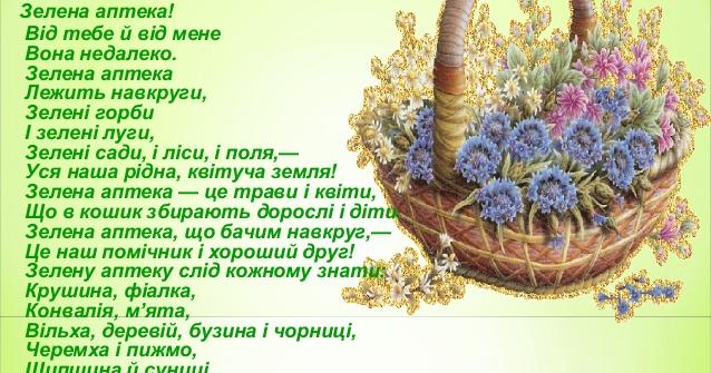 Проект на тему "Зелена аптека" | Конспект. Природознавство