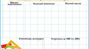 Шаблон плакату "У світі математики"