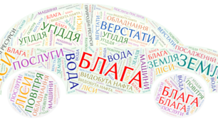 Хмара слів до теми "Життєві блага людини" / Громадянська освіта, 10 клас