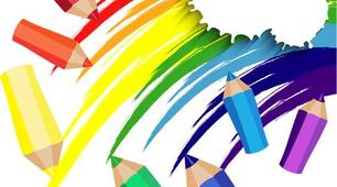 Постер -основа під створення осередка творчості"Світ очима дитини"1-4 клас.