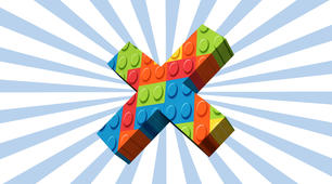 Цифри у стилі "LEGO" (початкова школа,НУШ).