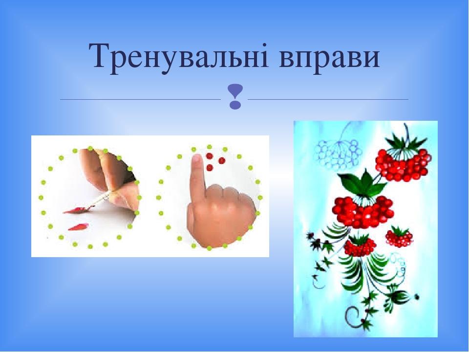 Тренувальні вправи 