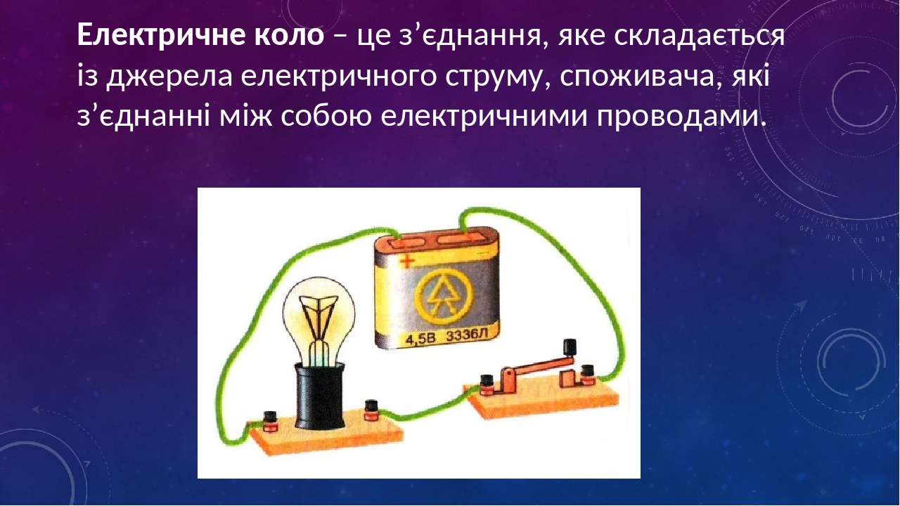 Презентація "Електричне коло та його елементи"