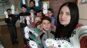 Виготовлення поробки на урок біології "Інфузорія туфелька"