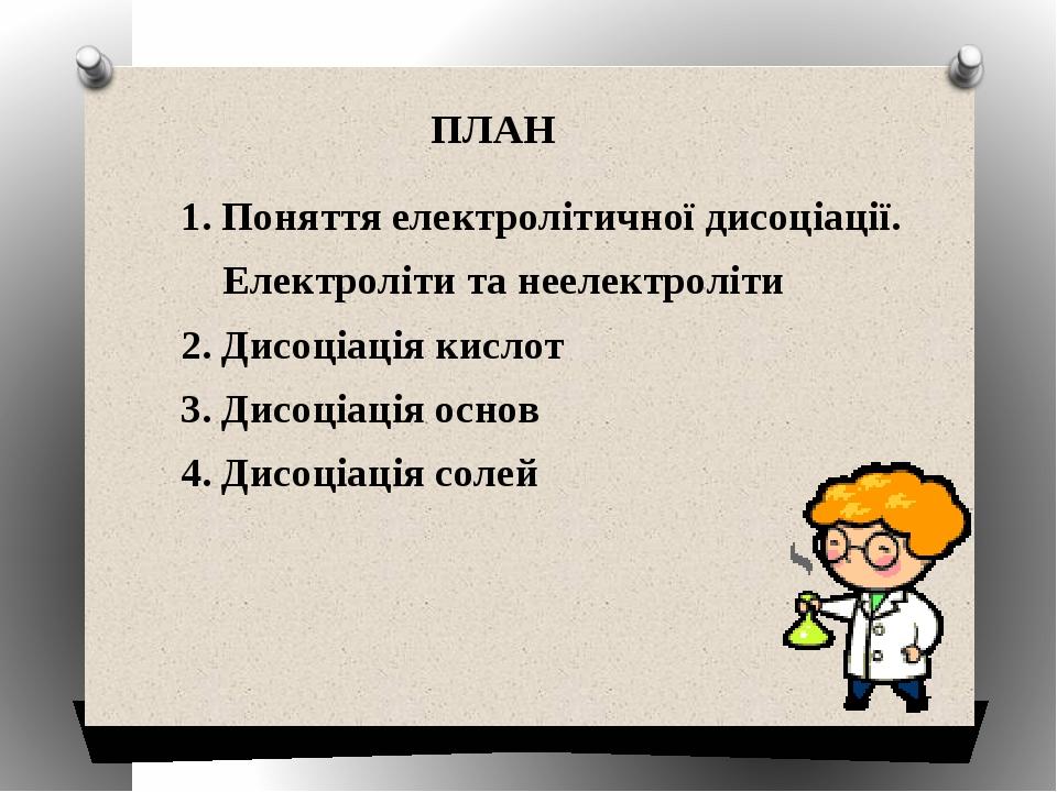 Реферат: Електролітична дисоціація солей та лугів