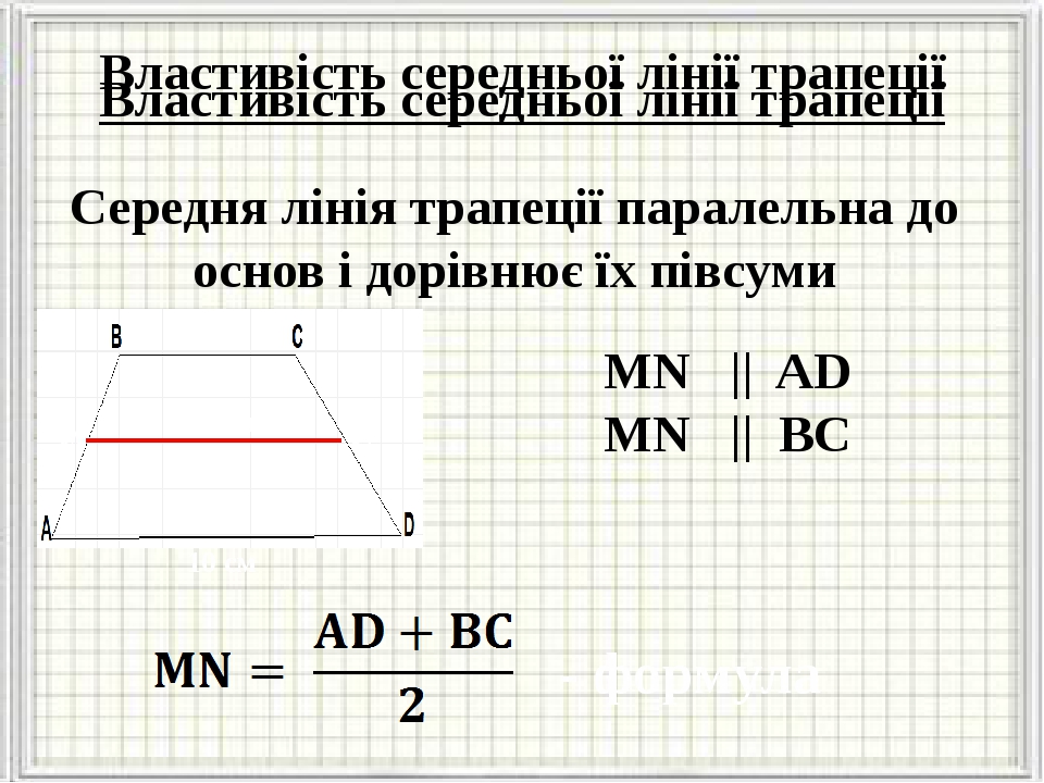 Презентація до уроку "Трапеція. Середня лінія трапеції"