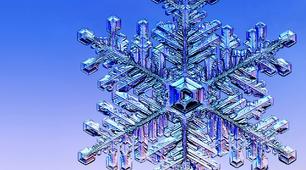 Віднімання  круглих трицифрових чисел з переходом через розряд на зимову тематику