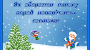 Презентація "Як зберегти ялинку"