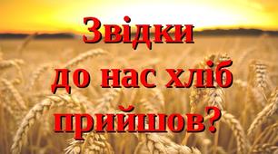 Презентація "Звідки до нас хліб прийшов?"