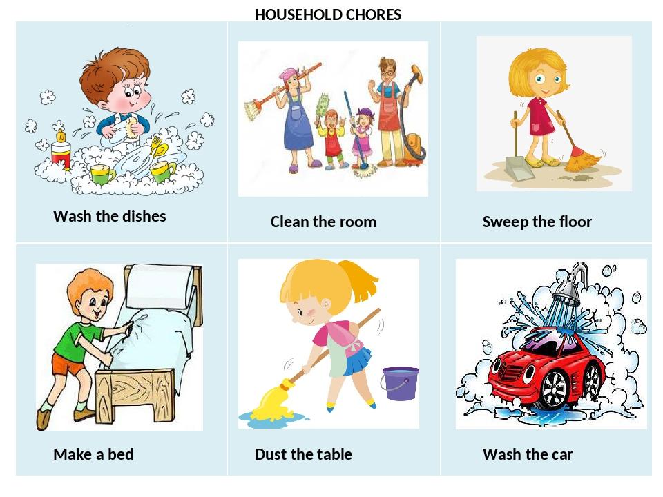 Household chores картинки