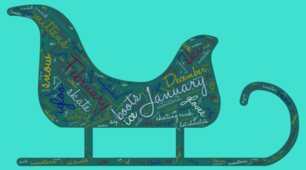 Тематична хмара слів “Winter “ (Sledge Word Cloud)