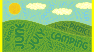 Тематична хмара слів “ Summer “(Word Cloud 2)