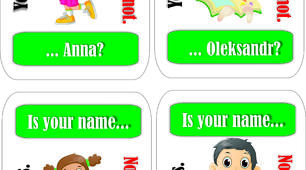 Картки "Is your name?"
