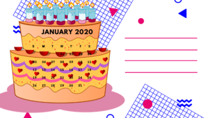 Календар днів народження на 2020 рік “Birthday Calendar”