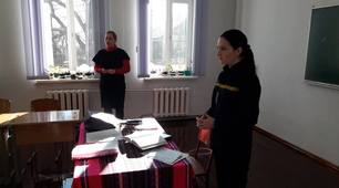 Зустріч з працівниками пожежної частини.