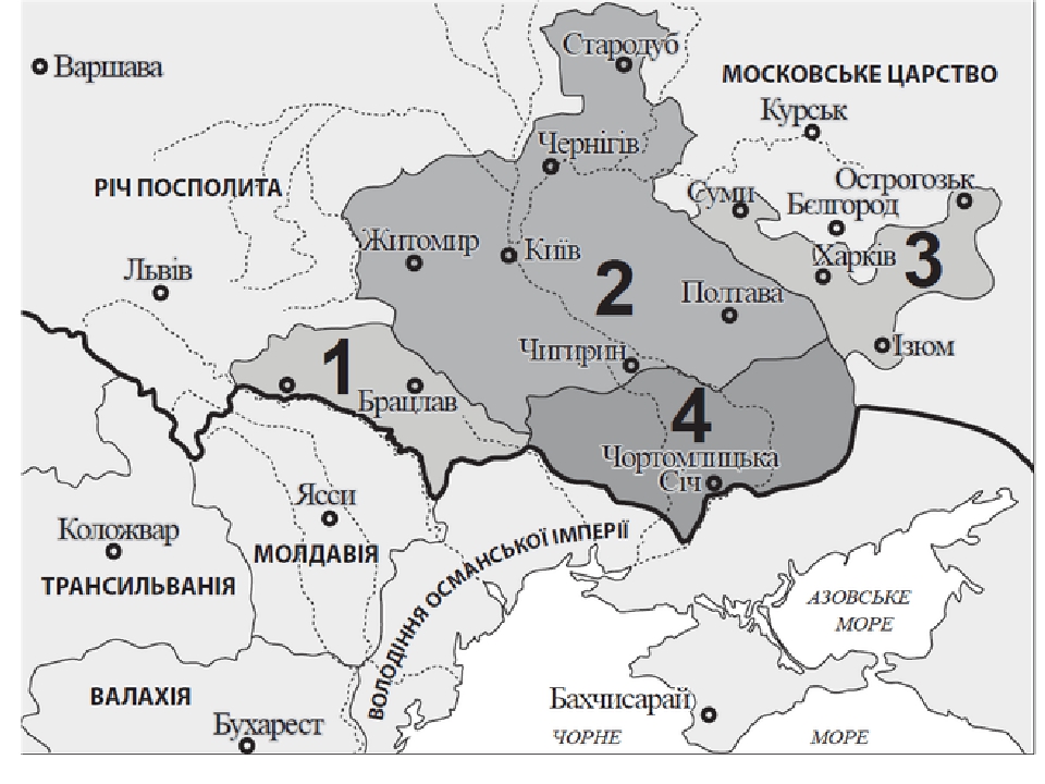 Тести на знання історичних карт