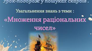 Урок-квест з математики "Дії з раціональними числами" допоможе виявити рівень знань,умінь та навичок учнів з теми "Раціональні числа "