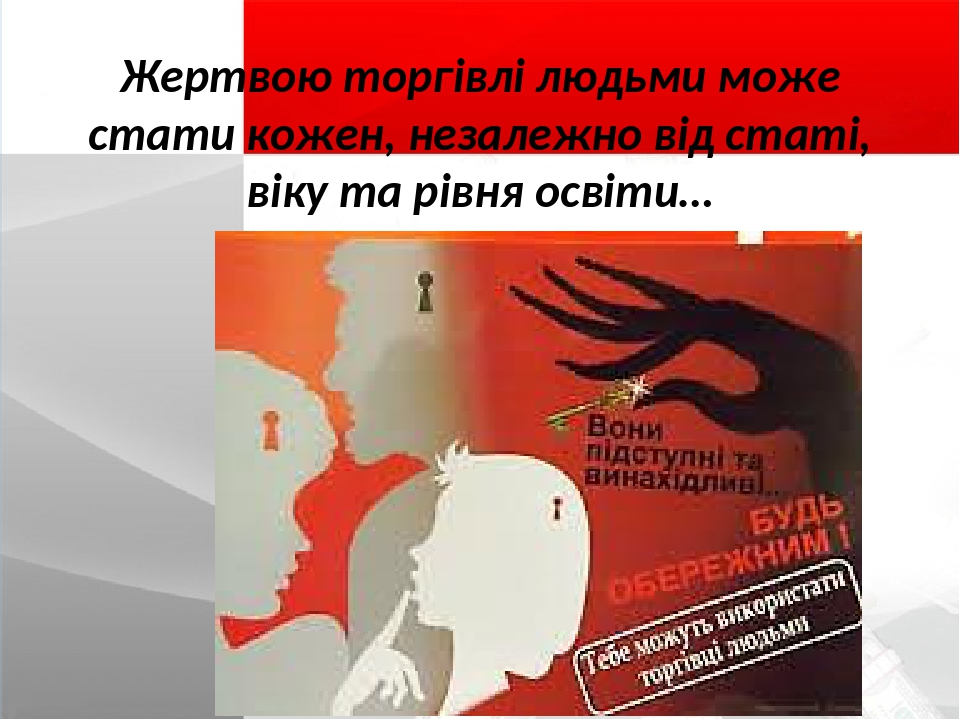 Виховний захід на тему "Протидія торгівлі людьми"