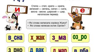 Картки "Дружба з наголосом" для учнів початкових класів