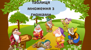 Презентація "Таблиця множення з гномами (з використанням цеглинок LEGO)"