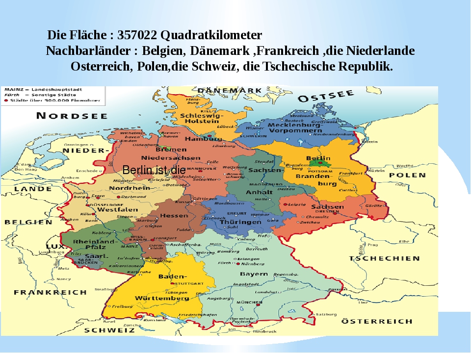 Wie Heißen Die Nachbarländer Von Deutschland