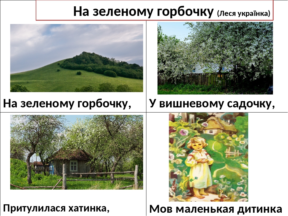 Картинки по запросу "Леся Українка. На зеленому горбочку презентація"