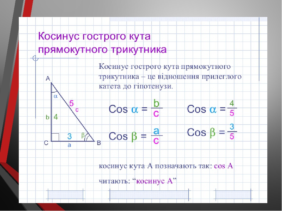 Геометрия 934. Косинус гострого Кута прямокутного трикутника. Синус прямокутного трикутника. Співвідношення гострих кутів у прямокутному трикутнику. Косинус до якого Кута выдноситься.