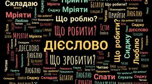 Хмаринки слів "Частини мови".