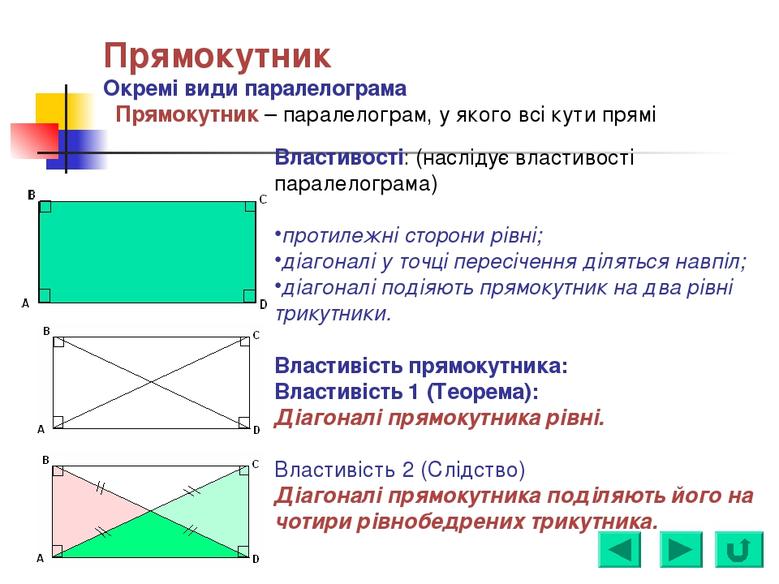 Презентація на тему:"Чотирикутники і їх властивості".