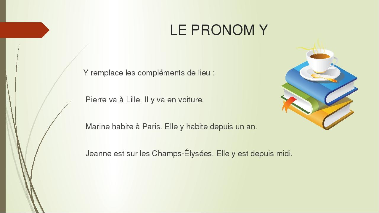 Les Pronoms En Et Y Prezentaciya