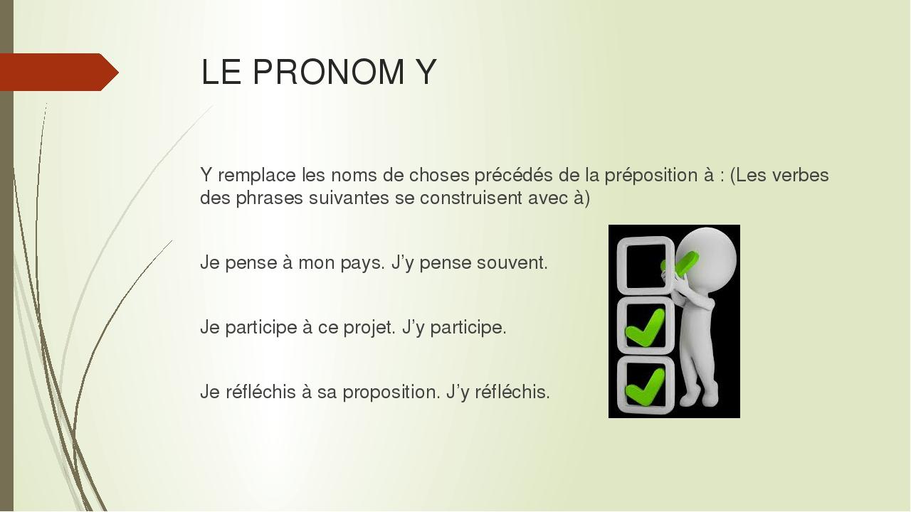 Les Pronoms En Et Y Prezentaciya